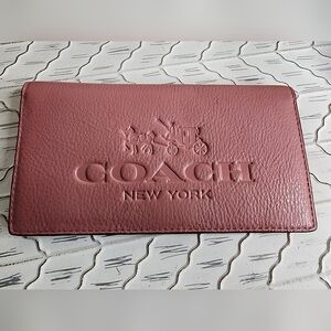 Coach Horse And Carriage Checkbook Cover Long Wallet